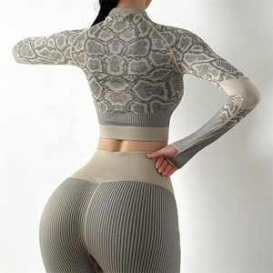 2026 Style Customized Solid Drawstring High Waist Seamless Spandex/<b>Nylon</b> Yoga <b>Leggings</b> for Women Gym Sport Fitness Workout - Product Image 2