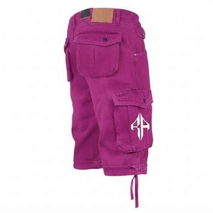 Pantalones Cortos de Mezclilla para Hombre, de Alta Calidad, con Estampado de Serigrafía, Estilo Jeans, de Pierna Ancha, Material Spandex/Poliéster - Product Image 6