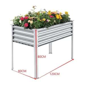 Wholesale Greenhouse Outdoor Growing Vegetables 48x32.3x47.8in Galvanized Metal Powder Coated Raised <b>Garden</b> Bed Planter Premium - Product Image 2