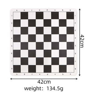 Jeu d'échecs portable pour débutants, plateau enroulable en cuir PU, durable, luxueux, écologique, fait main, respirant, jeu d'intérieur - Product Image 4