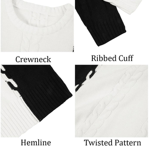 Men's 100% Cotton Custom Logo Winter Casual Lightweight Knit Pullover Sweater Breathable Anti-shrink - Product Image 5