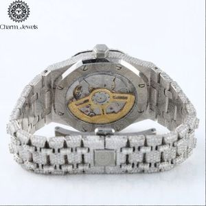 Charm_Jewels Luxury Stainless Steel Polygon Analog Quartz <b>Watch</b> 43mm Sapphire Crystal Folding Clasp Men - Product Image 6