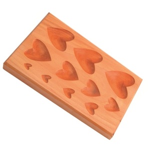 JIPSY Bloque de conformación de metal de madera dura con 11 cavidades en forma de corazón para joyería y herramientas de orfebrería - Product Image 5