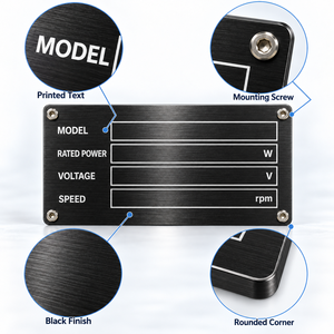 Placa de Metal con Logotipo Personalizado, Placa de Identificación Grabada para Maquinaria y Equipos Eléctricos, Directo de Fábrica - Product Image 5