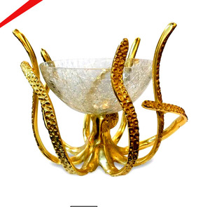 Bol à fruits secs et dattes en acier inoxydable couleur argent, dernier design, avec poignée. - Product Image 2