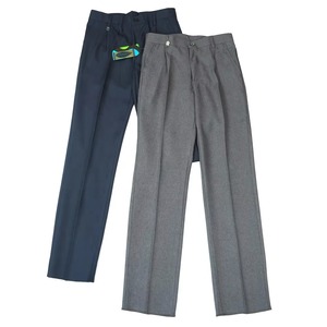 Pantalon de costume bleu marine en viscose/polyester pour garçons, uniforme scolaire personnalisé, avec ajusteur de taille, pantalon long - Product Image 2