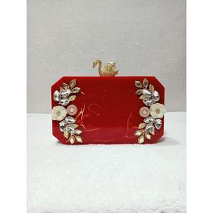 Luxury Evening Party Handbag for Ladies Resin <b>Box</b> Clutch <b>Wedding</b> Decorations - Product Image 1