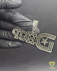 "DHOP " Name Pendant <b>Iced</b> <b>Out</b> Moissanite Diamond Hip Hop <b>Chain</b> Custom Bling Jewelry Gift For Men Women - Product Image 6