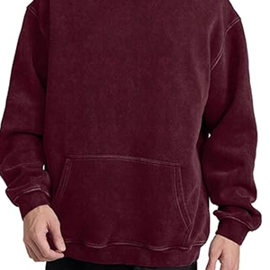 Hoodie d'hiver surdimensionné de haute qualité 500 GSM, coupe de luxe, sans cordon, 100 % coton molletonné - Product Image 6