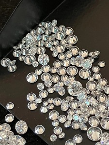 Diamantes Sueltos Naturales Blancos de 1MM a 2.7MM, Color H-I, Pureza VS, Diamantes Sueltos Melee de Corte Redondo, Directo del Fabricante, MOQ Bajo - Product Image 4