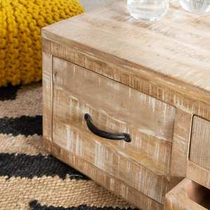 Mesa de centro de madera de mango Vandana Aston Radiant - Product Image 6