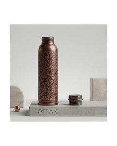 OTSAK Bouteille d'eau bien-être portable vintage en cuivre gravée noire Dr Oreo, écologique, grande capacité, 950 ml 32 oz, personnalisable - Product Image 3