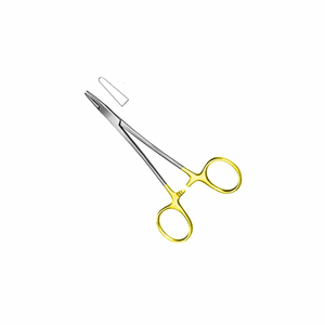 Pince porte-aiguille dentaire 18 cm, instruments chirurgicaux dentaires, forceps orthodontiques, acier inoxydable, manche plaqué or - Product Image 1