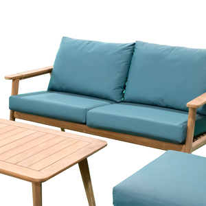 Table basse en bois bleu minimaliste OEM ODM Mobilier d'extérieur confortable pour la maison Resort Villa Espaces pour canapés de jardin Loisirs - Product Image 3