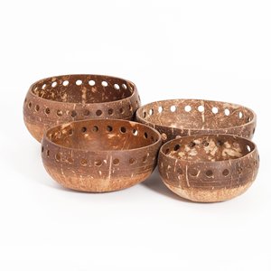Custom design natural coconut shell candle <b>holder</b> artisanal <b>tealight</b> <b>holders</b> factory price - Product Image 1