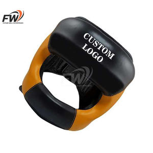 Casco de Boxeo Wesing Personalizado, Protector de Cabeza de Cuero Rojo para Entrenamiento, Casco de Boxeo de Material PU, Protector de Cabeza de Goma para Kick Boxing - Product Image 6