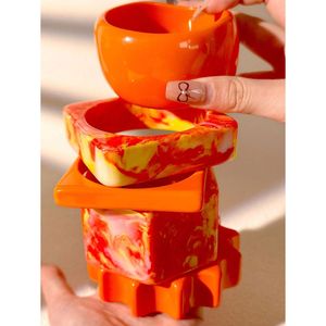 Juego de Brazaletes Artesanales de Resina para Mujer, Joyería Étnica Tradicional para Uso Diario y Ocasiones Especiales - Product Image 5