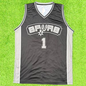 Maillots de basket-ball personnalisés de style NBA, légers, professionnels, impression par sublimation, design personnalisé, évacuation de l'humidité, séchage rapide, vêtements d'équipe - Product Image 1