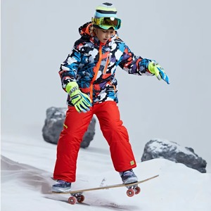 Premium <b>Kids</b> Ski Winter Snowsuit Set Thick Fur Hooded Down Jacket and Padded Bib Pants for Boys and Girls <b>Snow</b> <b>Suit</b> Skiing <b>Suits</b> - Product Image 4