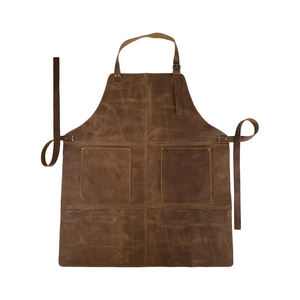 New SALUBRIOUS SPORTS SS-LA-001 ODM Custom Made Sleeveless Leather Apron High Quality Fabric Pocket <b>for</b> Men Women Low MOQ - Product Image 4