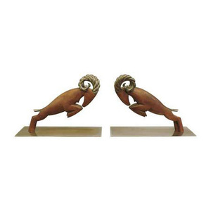 Modern Aluminum Bookends with Anti Slip Base Heavy Duty Decorative <b>Book</b> Holder for Office Desk and Home <b>Library</b> - Product Image 1