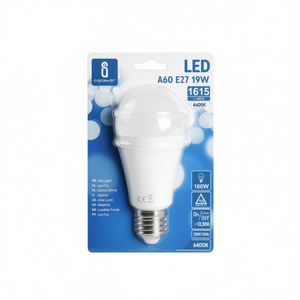 หลอดไฟ LED A60 E27 19W 6400K แสงสีขาวนวล ประหยัดพลังงาน - Product Image 2