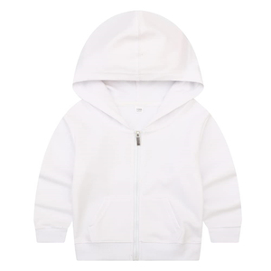 Sweat-shirt à capuche zippé pour enfants en coton et polyester, uniformes scolaires pour garçons et filles - Product Image 2