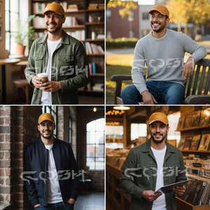 Gorra de Béisbol de Cuero Premium con Costuras Resistentes - Product Image 4