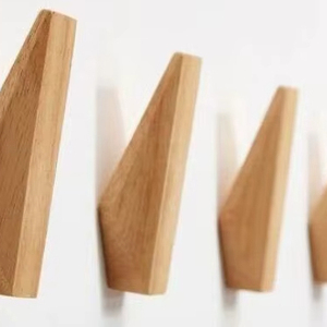 Modern Long Wooden <b>Hook</b> Organizer - Product Image 1