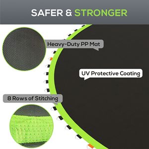 Tappeto di ricambio verde per trampolino da 3,6 m con 72 ganci a V e molle da 14 cm, adatto per giochi di salto (molle e telaio non inclusi) - Product Image 5