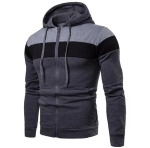 Unisex Hooded <b>Fleece</b> Sweatshirt Regular Fit Casual <b>Zipper</b> Front Pocket Solid 100% Cotton Quick Dry 260g Winter Wear - Product Image 5