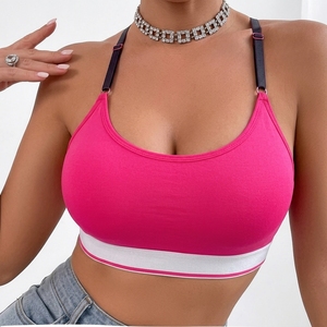 Sujetador Deportivo con Cuello Redondo para Mujer, Acolchado, Soporte Medio, para Gimnasio, Yoga, Ejercicio, Fitness, Ropa Deportiva Personalizada con Etiqueta Privada - Product Image 1