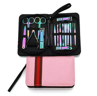 Outils de soin des ongles pour bébés en acier inoxydable de haute qualité et luxueux, 5 en 1, coupe-ongles portable, ensemble de manucure pour l'application de l'art des ongles