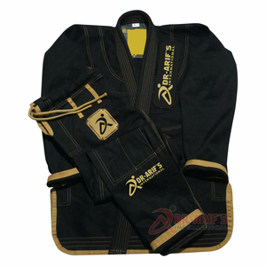BJJ Jiu Jitsu Gi Uniform Brazilian Martial Arts Adults round <b>corners</b> Black Martial Arts Wear BJJ Uniform - Product Image 1