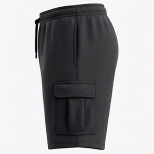Men Athletic Cargo Shorts Quick Dry Gym Workout Running Shorts with Side Pockets Men’s Navy Blue Cargo Gym Shorts Quick Dry - Product Image 4
