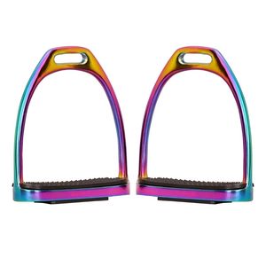 고무 패드와 골동품 말 안전 등자 승마 경량 안장 액세서리 승마 장비 - Product Image 5