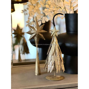 Table d'appoint dorée Xmas Tre Modèles décoratifs Vente à chaud Objets d'arbre de Noël galvanisés Ferme rustique Pièces maîtresses de vacances - Product Image 5