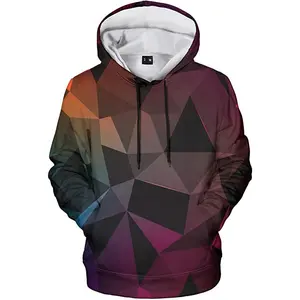 Factory direct sales custom bulk sublimation print men polyester sweatshirts pullover hoodies halloween sweater 3d print hoodies