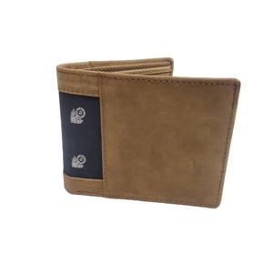 Cartera de Cuero Genuino de Grano Completo con Forro de Poliéster, Monedero Vintage Abierto con Protección RFID, Forro Personalizado Chairman, Cajas de Regalo Promocionales - Product Image 1