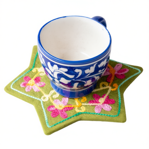 Sous-verre en feutre floral pour boissons – Napperons et tapis élégants pour la protection des plans de travail - Product Image 2