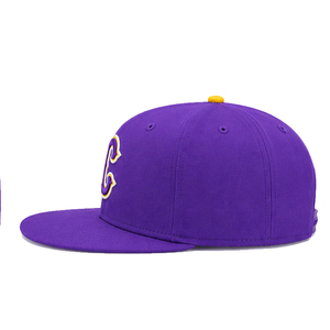 <b>Purple</b> Embroidered C Logo Snapback Cap Unisex Casual Adjustable <b>Hat</b> 58-60CM Four Seasons Wear - Product Image 3
