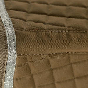 Professional Equestrian Saddle <b>Pad</b> with Fancy Design <b>Foam</b> Polycotton Cotton & Leather Covering Wholesale Price - Product Image 4