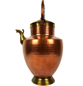Carafe à eau en cuivre pur de style vintage, design martelé, pour la cuisine et la table, pour la consommation d'eau, fournitures pour restaurants et hôtels - Product Image 5