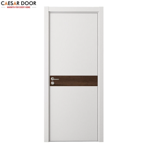 Porte intérieure moderne en bois massif pré-suspendue en composite WPC Isolation phonique Garantie de 3 ans Appartement Chambre Villa Hôtel - Product Image 5