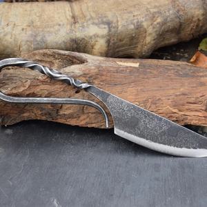 High Quality Hand Forged High Carbon Steel Antique Style Medieval Knife Full Tang Medieval Utility Knife With Leather Cover - Product Image 2
