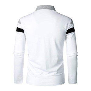 Polos de diseño minimalista para hombre, polos lisos de manga larga personalizados para marcas privadas y personalización. - Product Image 3