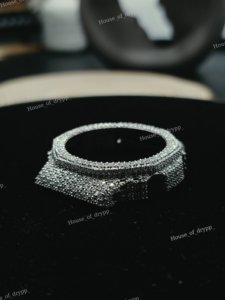 VVS Moissanite Iced Out <b>Watch</b> <b>Case</b> Custom Round Bezel For GA2100 Fully Diamond Luxury Sport Men <b>Watch</b> - Product Image 6