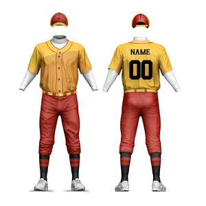 Wholesale Unisex Custom Blank Baseball Uniform for Adults / New Arrival Plus Size Comfortable Breathable 100% Sports Jerseys - Product Image 6