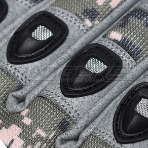 Gants tactiques camouflage en cuir synthétique avec protection des jointures, antidérapants, pour la chasse, la protection au travail, équipement tactique en vrac, gants d'extérieur - Product Image 4