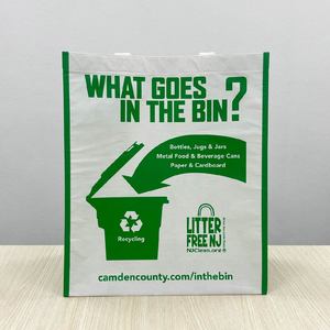 Bolsa RPET con Cierre y Ribete, Fabricada en Vietnam, de Tela No Tejida PP, Bolsa de Compras RPET de Gran Capacidad, con Impresión de su Propio Logotipo - Product Image 6